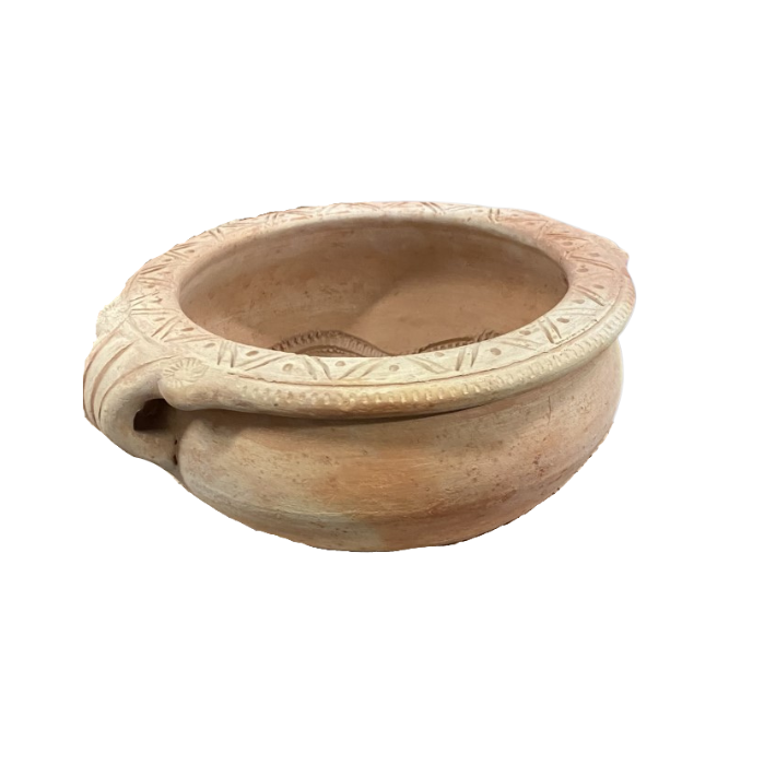 Terracotta Urli Bowl with handles FUR291 (23cms)