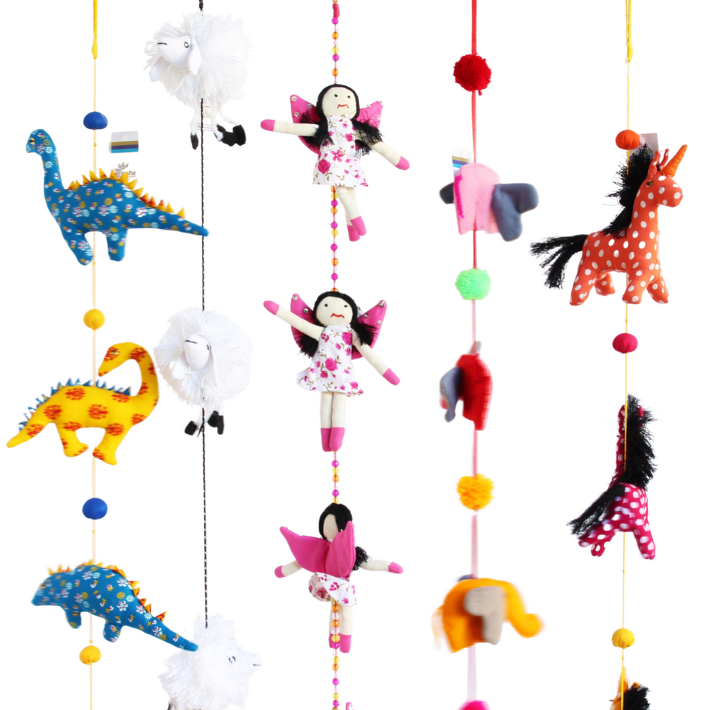 2MB007 Fairy Mobile 5 Fairies 80cms Long