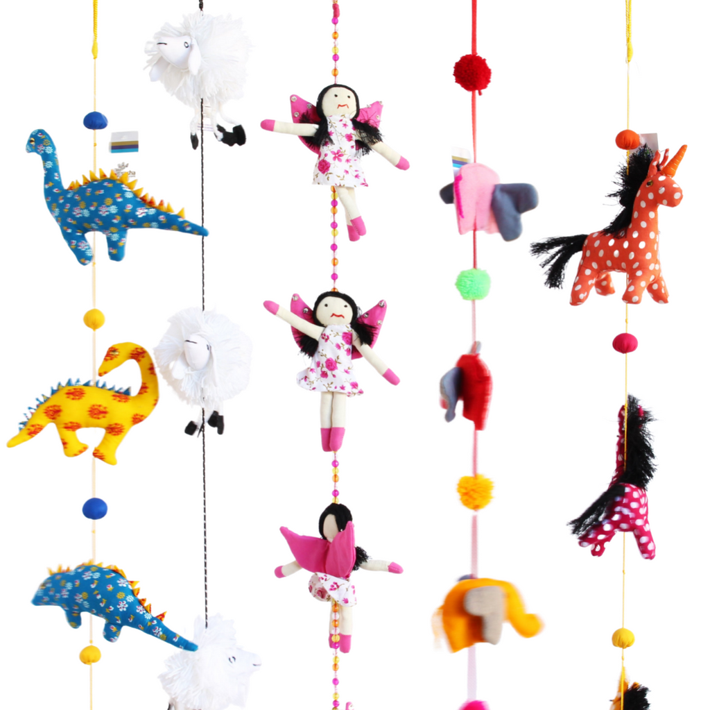 MB007 Fairy Mobile 5 Fairies 80cms Long