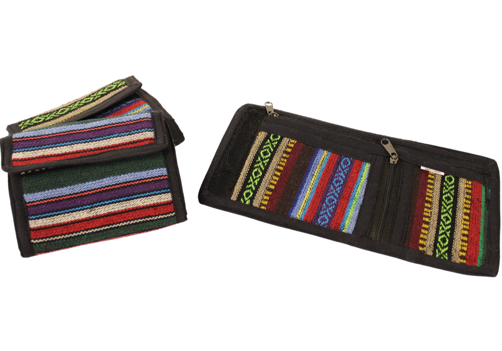 Wallet Cotton Assorted Colours F092 (10x11cms)