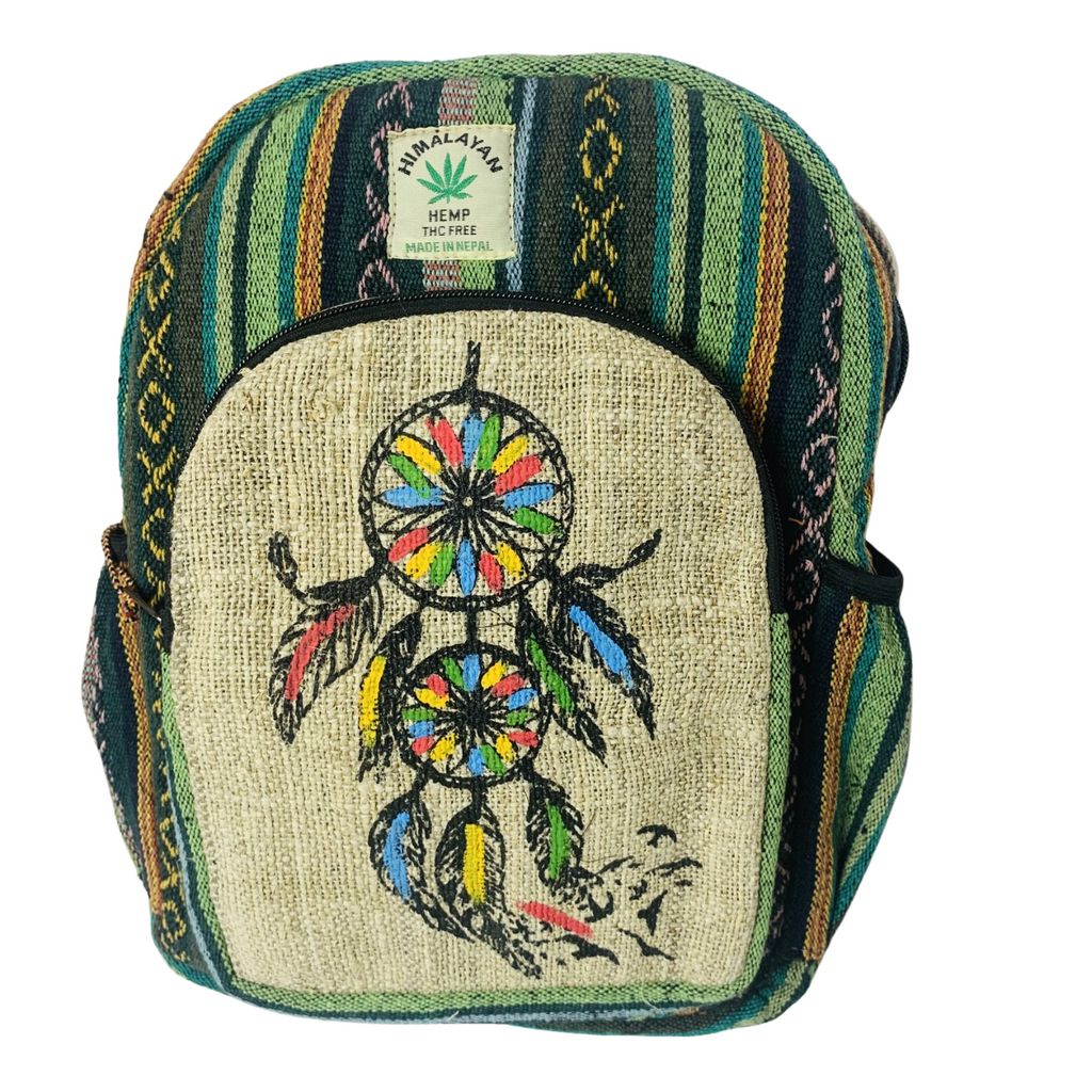 7NEP Hemp Backpack Dream Catcher Small & Medium