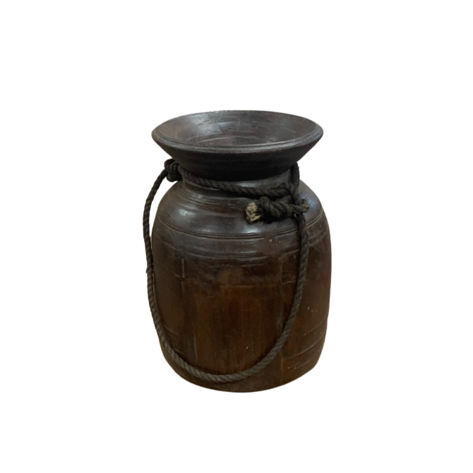 Wooden Himalayan Pot FUR198