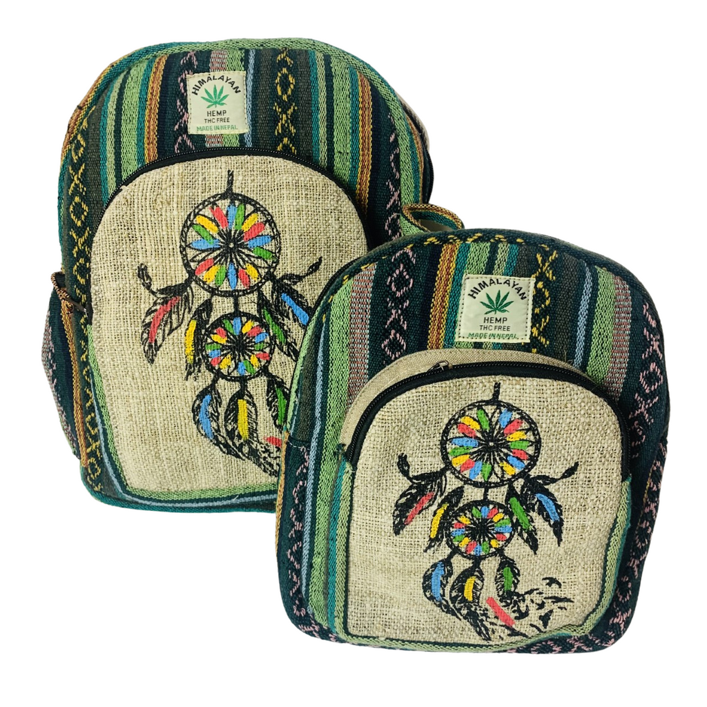 7NEP Hemp Backpack Dream Catcher Small & Medium