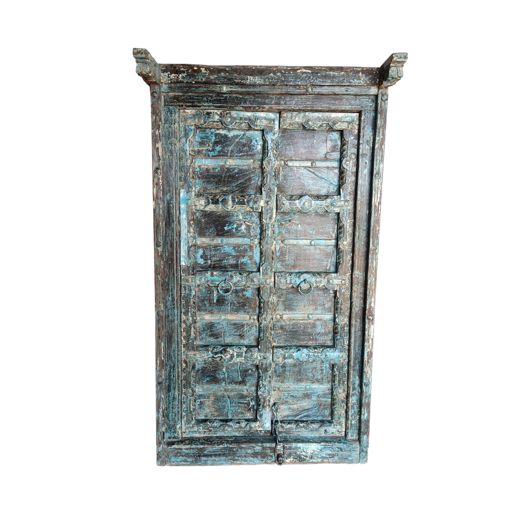 Original fittings on this Wooden door with its frame FUR392 (89w10d162h)