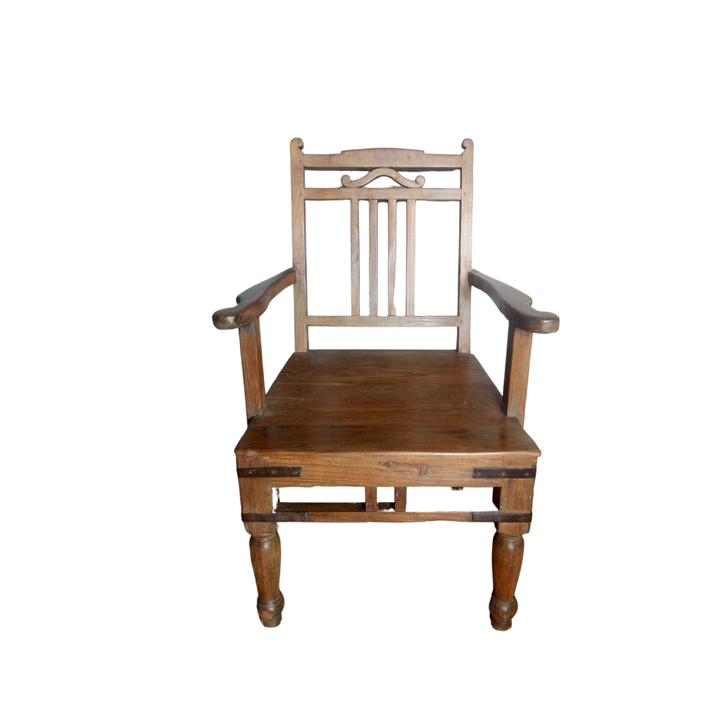 Carved wooden chair FUR412 (53w51d90h)